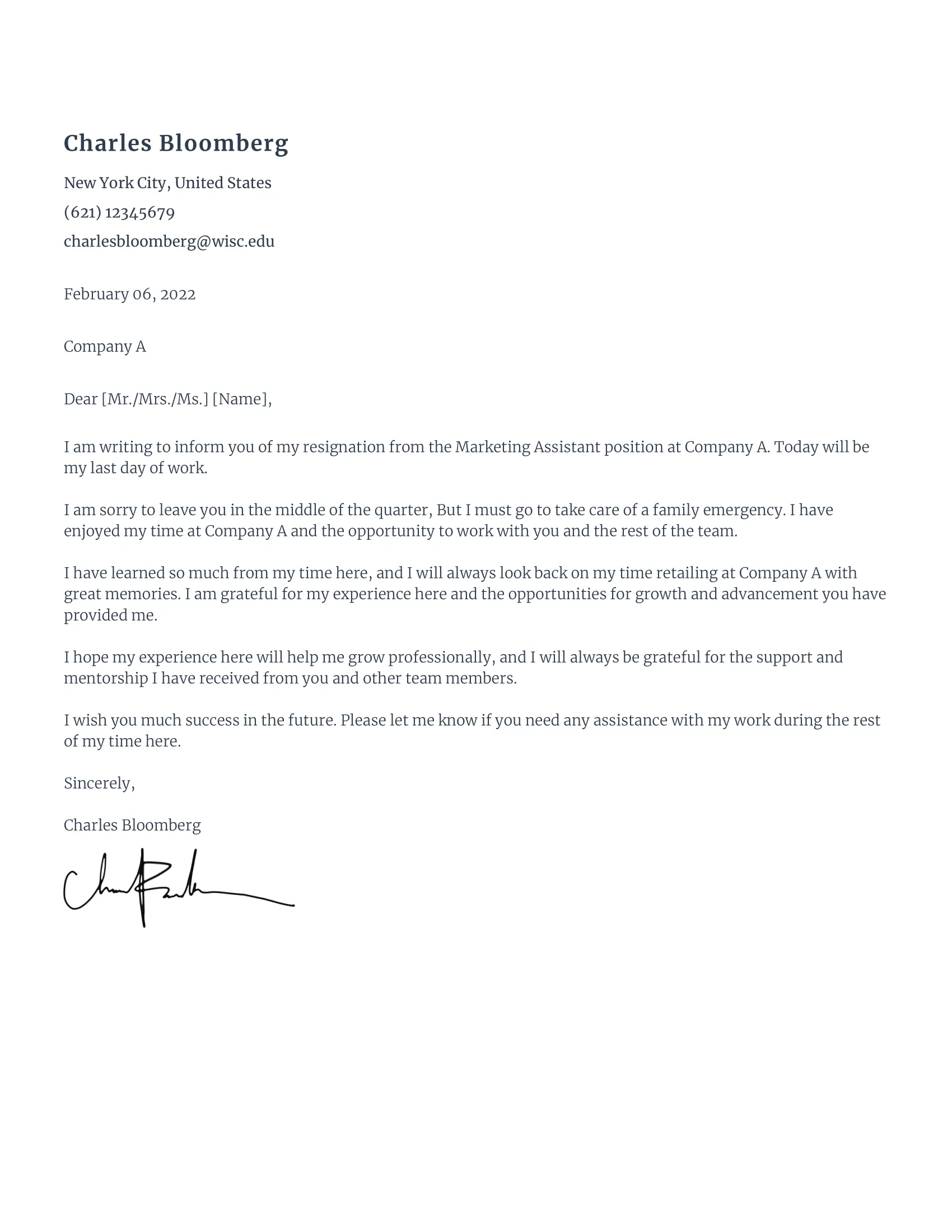 free-notice-period-resignation-letter-samples-rezi-ai